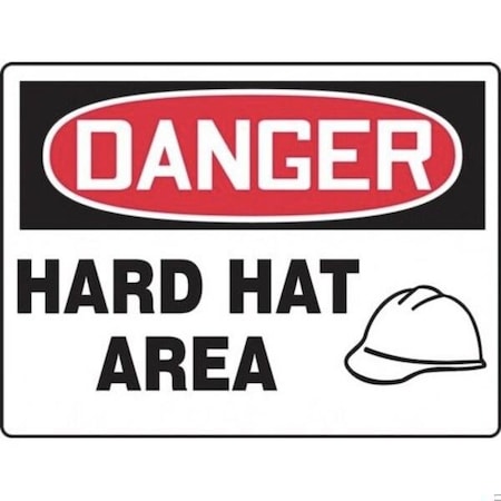 Accuform OSHA DANGER SAFETY SIGN HARD HAT MPPA106XP MPPA106XP